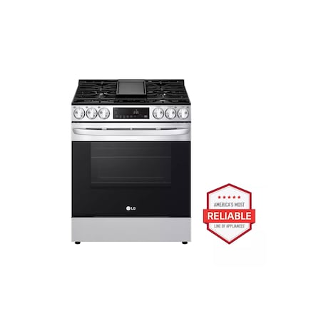 Lg 5.8 cu ft Smart Wi-Fi Enabled Gas Slide-in Range LSGL5833F